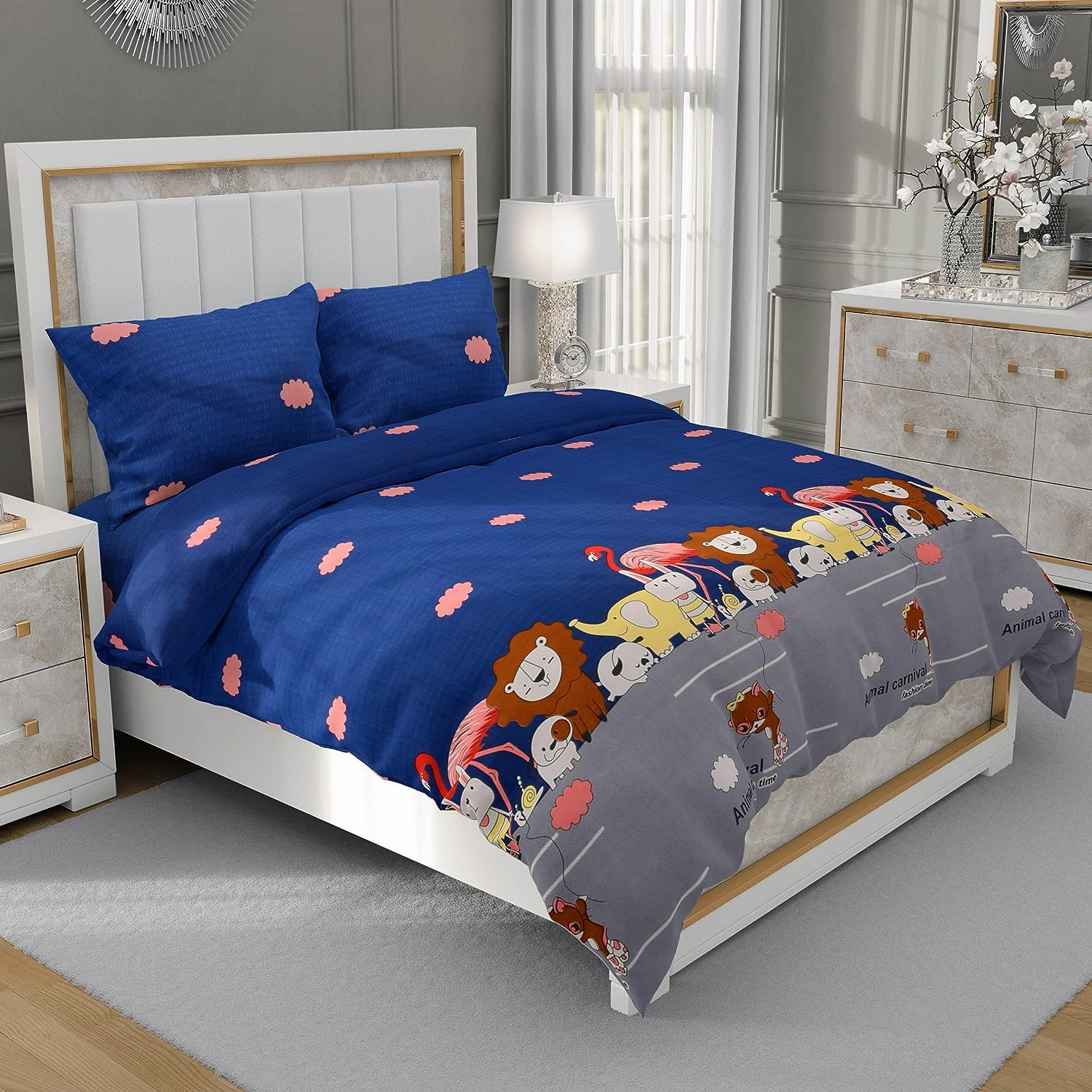 See full amazon price history chart for MallowWorld Kids Cartoon Animal Carnival Printed bedsheet 1 Double Bedsheet with 2 Pillow Covers Size 90 inch x 100 inch MallowWorld Kids Cartoon Animal Carnival Printed bedsheet 1 Double Bedsheet with 2 Pillow Covers Size 90 inch x 100 inch (B0B4WJV4WB) Amazon Price History, Amazon Price Tracker
