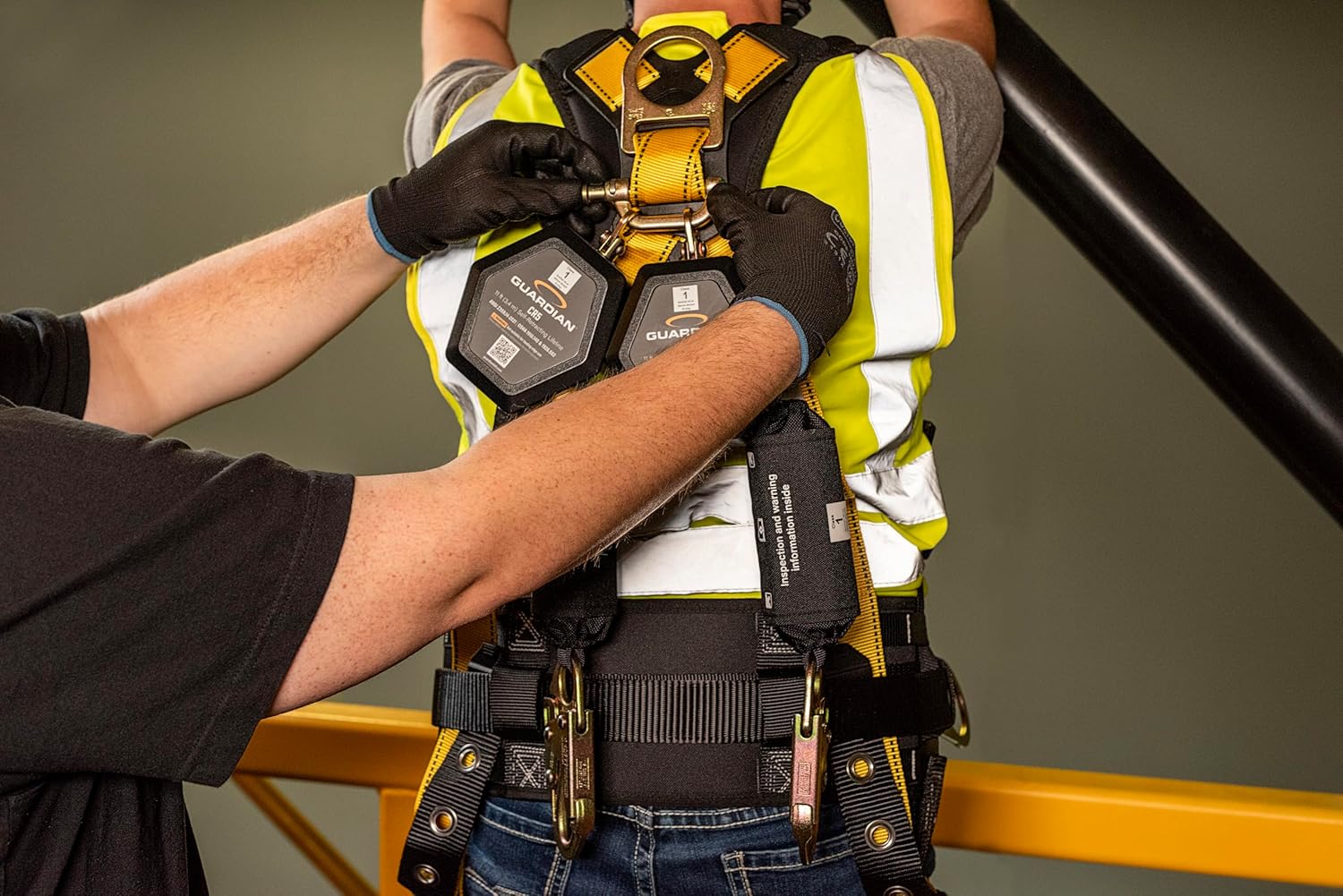 Guardian 4200075 CR5 | Dual | 11 ft | Class 1 | Web | Personal Self-Retracting Lifeline | SRL-P | Steel Snap Hooks