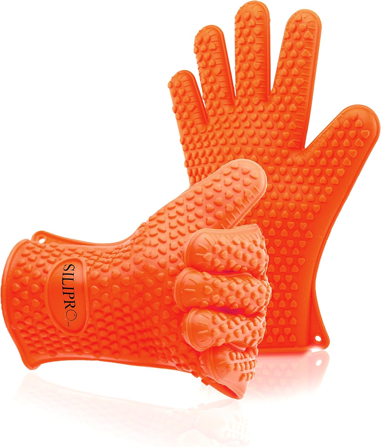 Heat Resistant Grilling Silicone BBQ Gloves for Cooking, Baking, Smoking, Grilling and Potholder