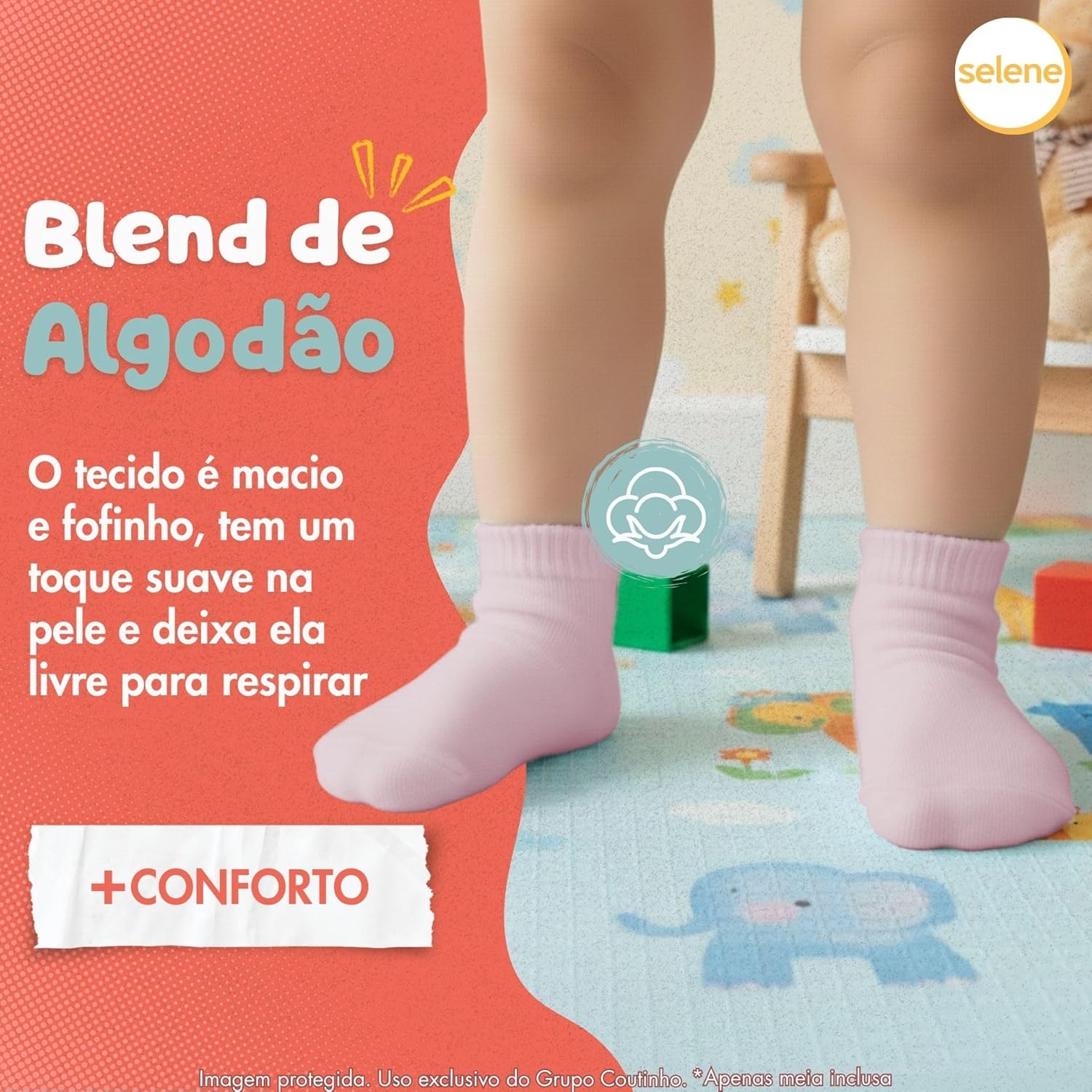 Meia Recém Nascido Bebê INFANTIL Cotton Cano Médio Selene Kids em promoção! Veja a oferta e mais achadinhos de Bebês 3 Hoje é o melhor dia para comprar Meia Recém Nascido Bebê INFANTIL Cotton Cano Médio Selene Kids com aquele preço maroto! Promoção! Aproveite a oferta! 3