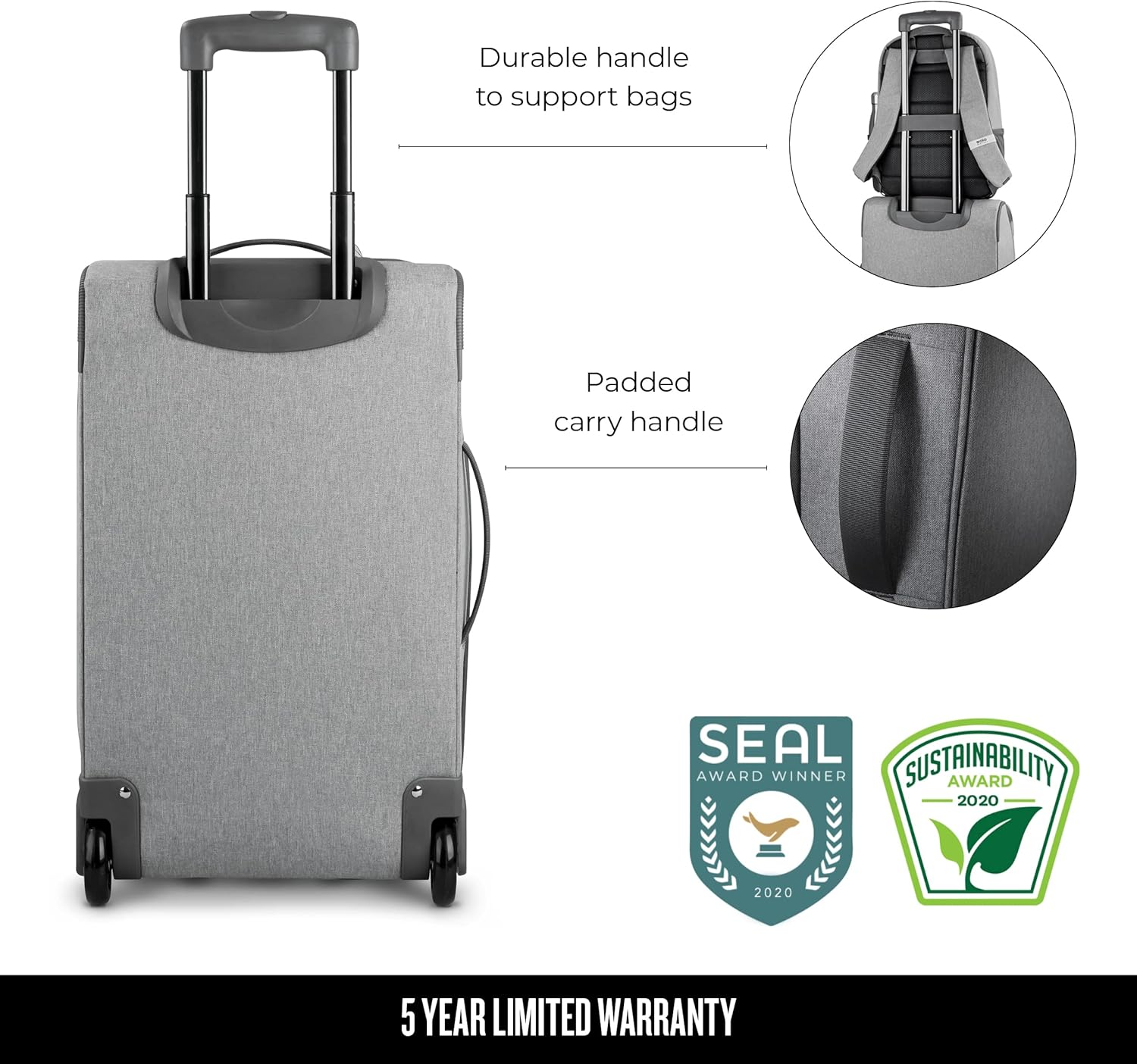 review Solo Re:Treat Carry On, Grey, 22 Inch