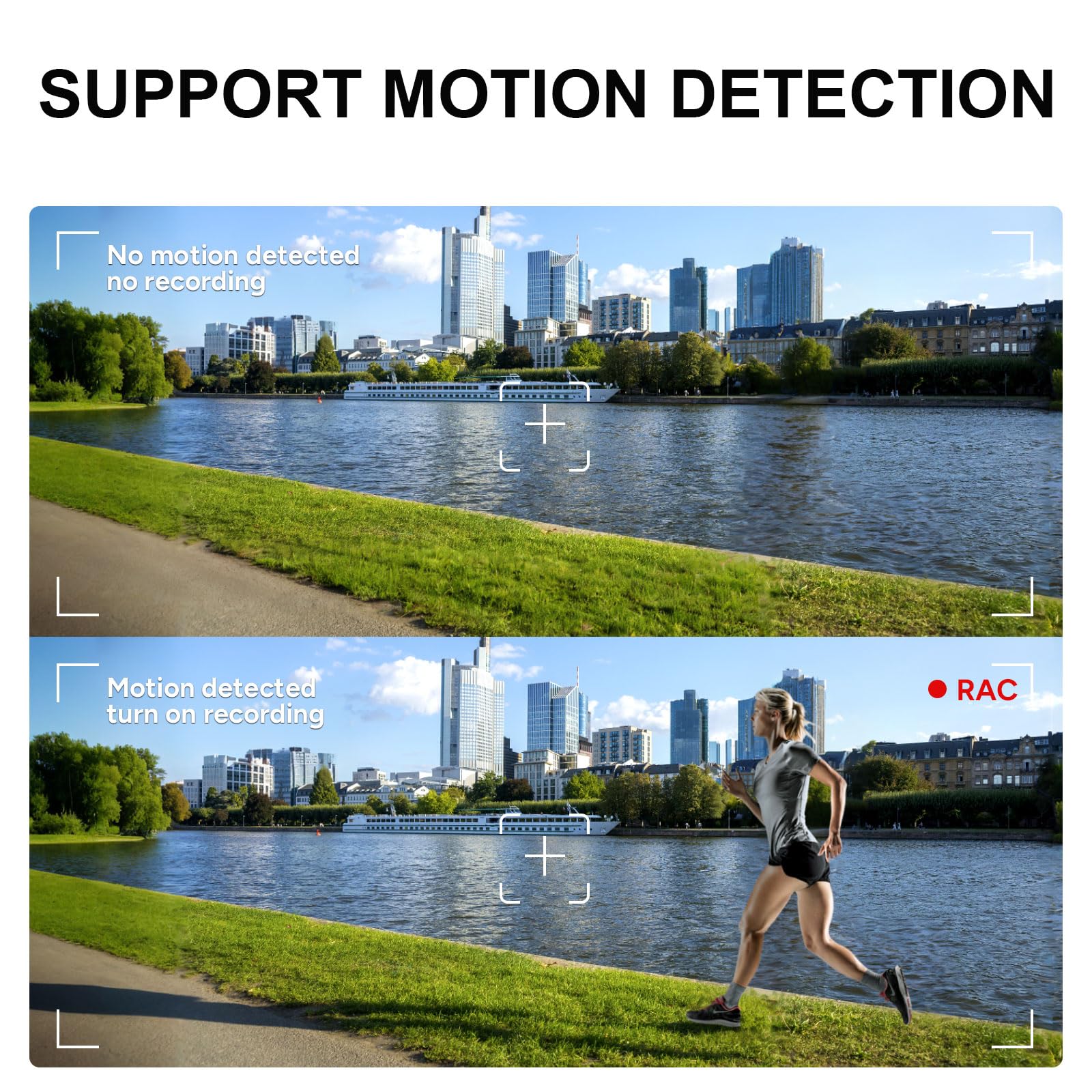 SJCAM SJ20 Caméra d'action 4K30FPS F/1.3 Dual Lens Touch Screen 40M Waterproof 150Min Battery Life WiFi Gyroscope