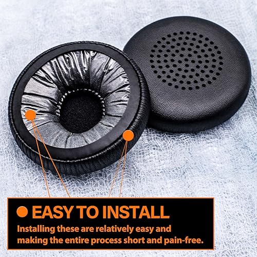 Miniatura 4 de TRANSTEK Uproar Almohadillas para los oídos, espuma de repuesto para los oídos, compatible con auriculares inalámbricos y con cable, color negro,