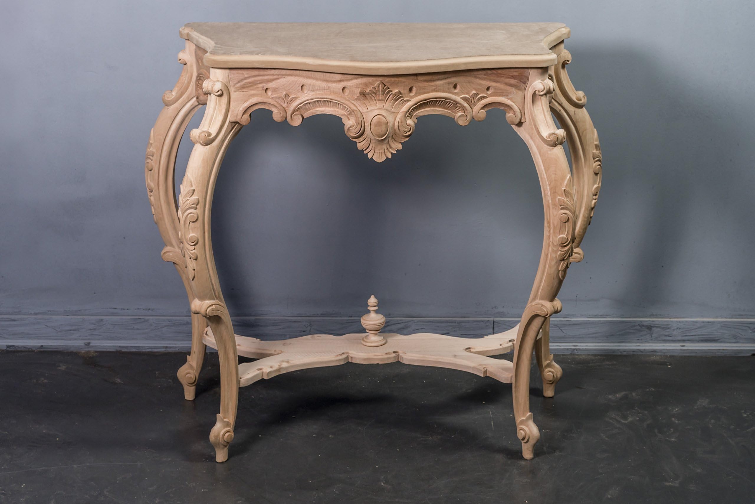 Hand Carved Semi-finished Dresser with table top.