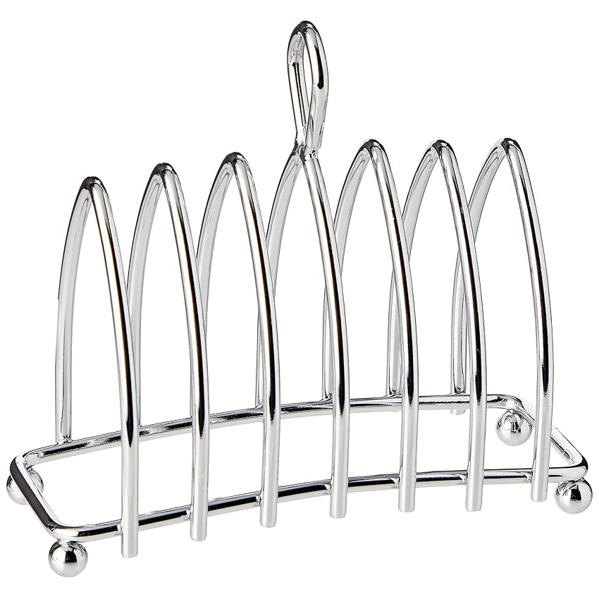 KitchenCraft KCTOAST Portatoast, Acciaio, Argento