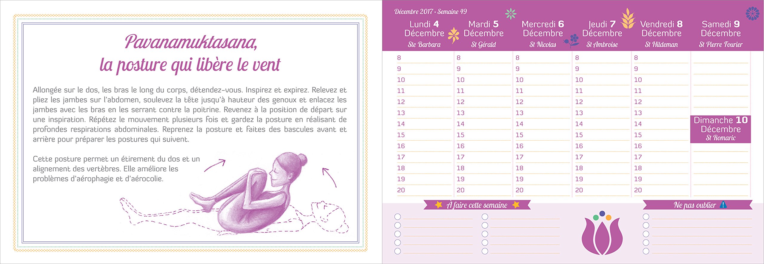 Mon petit agenda Yoga 2017