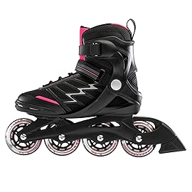 Bladerunner by Rollerblade Advantage Pro XT Women\'s Adult Fitness Inline Skate, Black and Pink, Inline Skates, 10