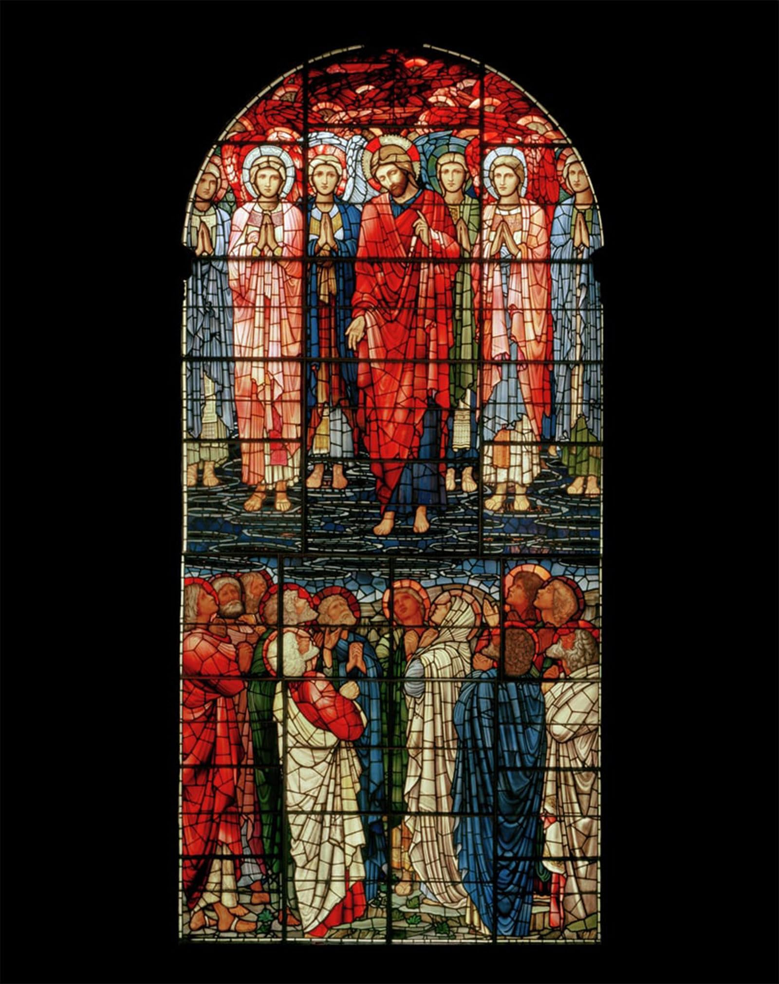 SERENDIPITP Vintage Wall Art Canvas Nordic Poster Canvas Print Picture the Ascension Window by Edward Burne Jones Wall Art Poster for Home Decor 60x90cm