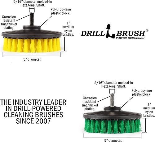 Miniatura 5 de Accesorios de cocina - Limpieza de ollas - Suministros de limpieza - Cepillo de taladro - Juego de cepillos de cocina y baño - Cepillo giratorio