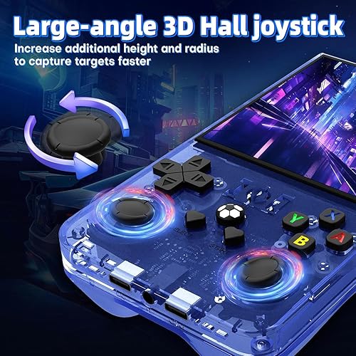 Miniatura 3 de R36MAX - Consola de juegos de mano retro, pantalla IPS de 4.0 pulgadas 720 x 720, juego clásico integrado, batería de 4000 mAh consola de juegos