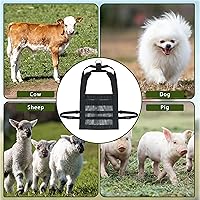 Vista 6 de 1 cabestrillo de pantorrilla para animales de pesaje de 50 libras, báscula de peso colgante para recién nacidos, con correas para bebé, ternero