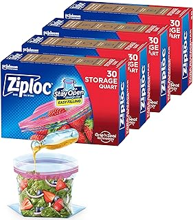 Ziploc Storage Bags Quart Total
