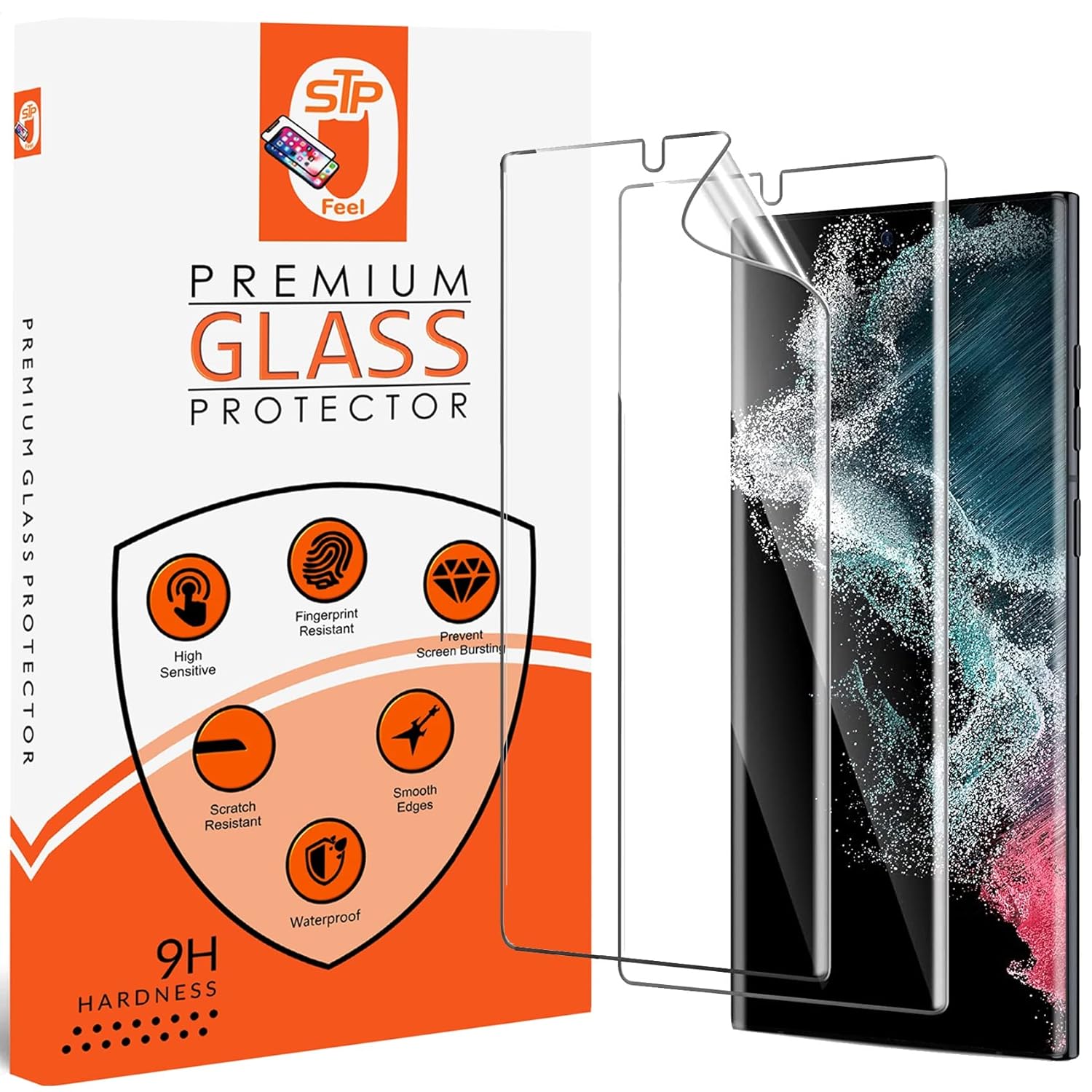 STP FEEL Plastic (2 Pack Unbreakable Membrane Screen Protector Guard