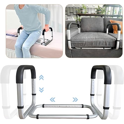 Chair Lift Assist Devices for Seniors Elderly, Minimum Width 21.25 Inches, Adjustable Couch Cane Stand Up Assist Mobility Aid Aluminum Sofa Stand Assist Chair Lift Assist Handle for Patients Disabled