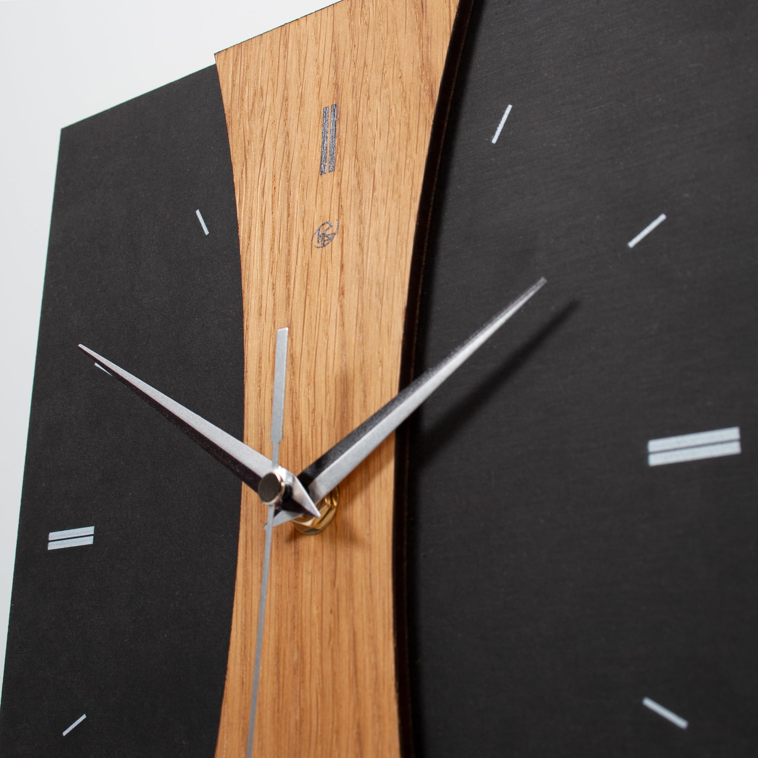 Designer-Standuhr „Stripe“ Aus Holz, Schwarz/si Produktbild-Vorschau 10