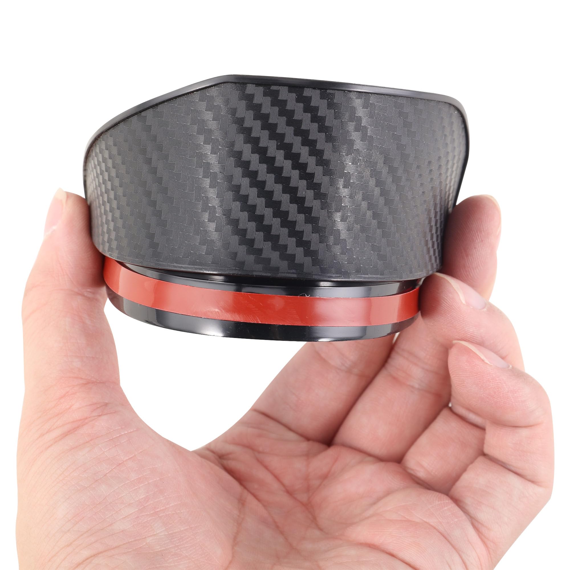 CAREONLINE New 2Pcs Car Rear View Mirror Rain Waterproof Guard Black Rain Eyebrow for Side Mirror Auto MirrorS — view 4