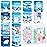 BenLouis 24 Pcs Winter Mini Coloring Books Kids Polar Animals Penguin Party Favors Small Activity Books Bulk for Kids Winter Holiday Theme Birthday Goodie Bags Stuffers Return Gifts Classroom Travel