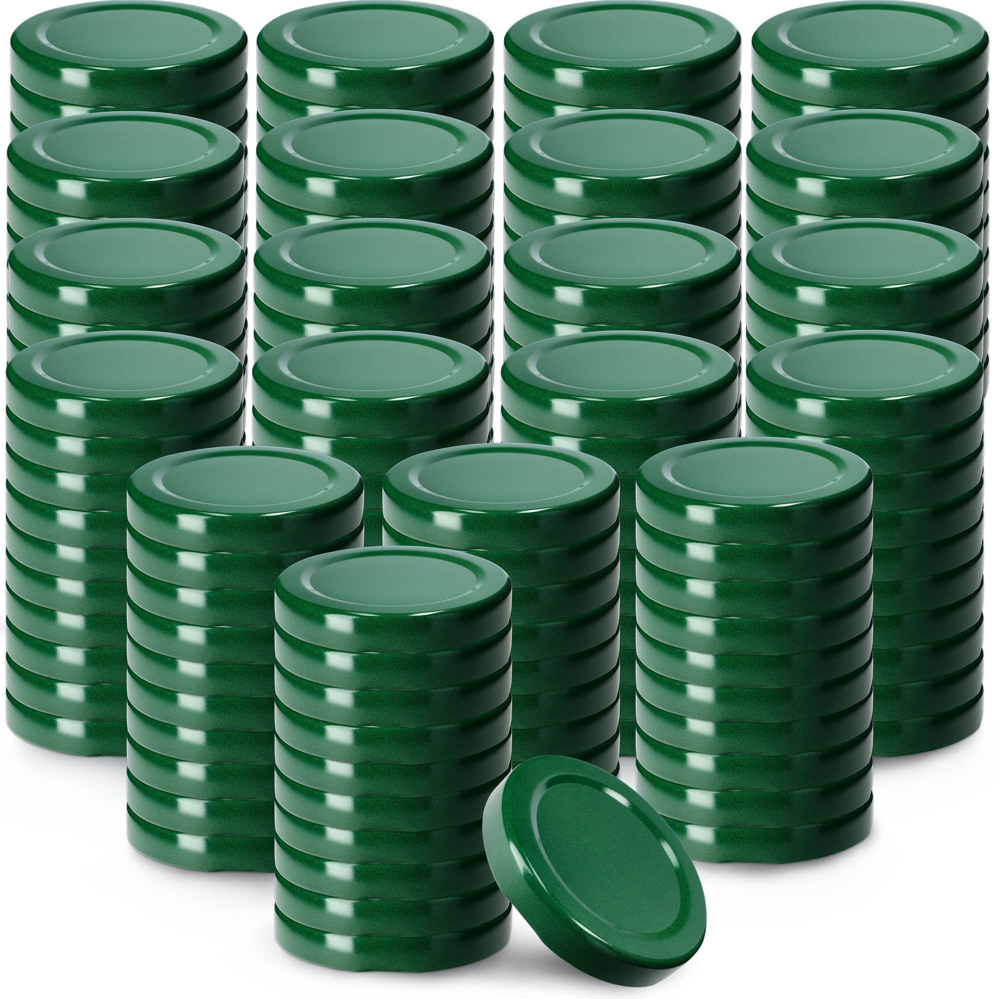 KADAX Lot de 200 couvercles Twist-Off Ø53 mm – Couvercles de Rechange en métal pour bocaux 115ml & Bouteilles de jus – Fermeture hermétique pour conserves, confitures & cornichons
