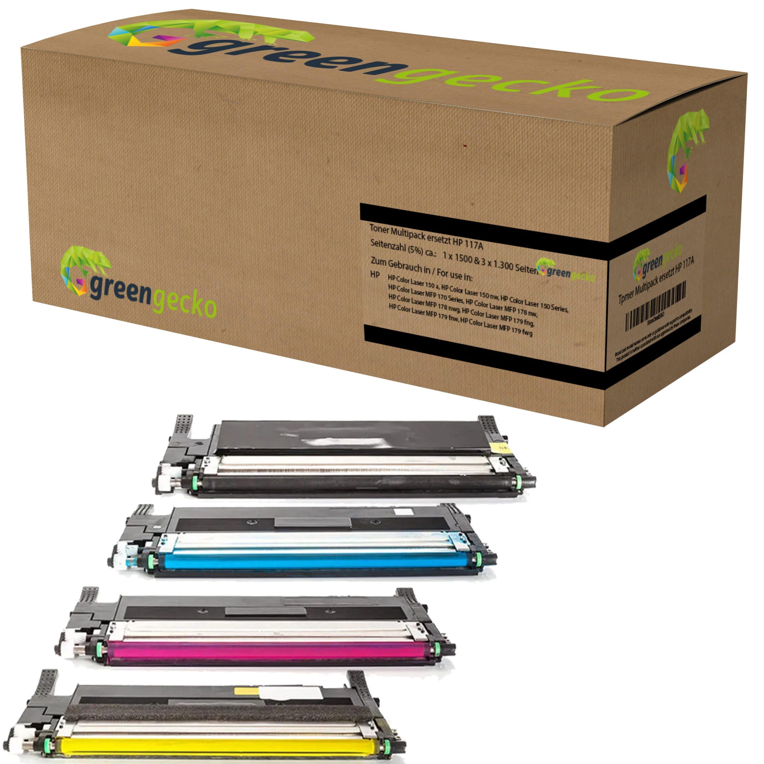 Tóner XL Multipack sustituye a HP 117A para HP Color Laser 150 a 150 nw 150 Series, MFP 170 Series MFP 178 nw MFP 178 nwg MFP 179 FNG MFP 179 fnw MFP179 fwg compatible con W2070A W2071A W2071A W20771A