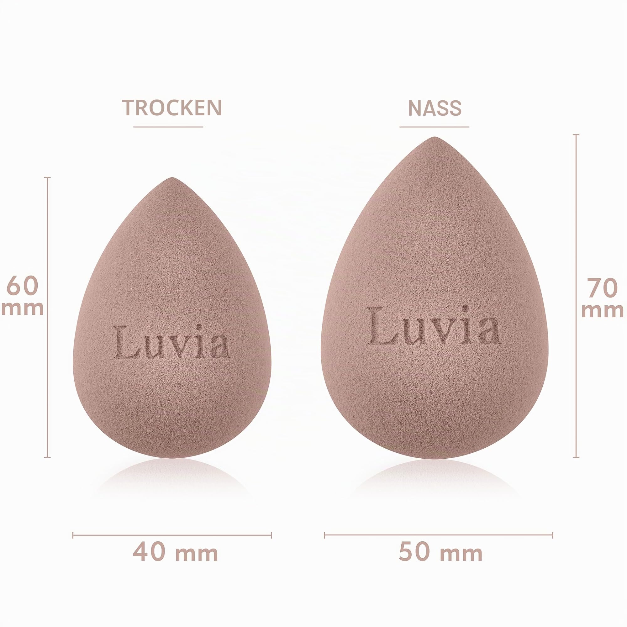 Luvia Ultimate Glam Kit – 14-teiliges veganes Make-up Pinselset mit Blender Sponge & Powder Puff für Foundation, Blush, Highlighter & Eyeshadow