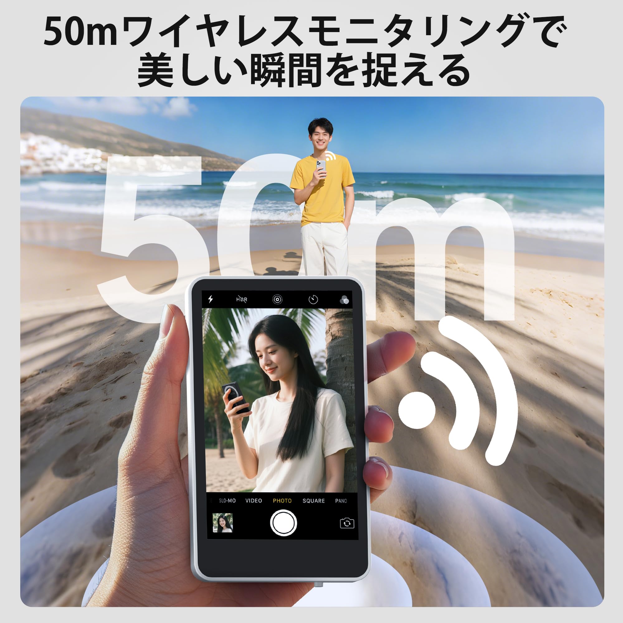 Amazon.co.jp: SYNCO XView 外カメラ自撮りモニター ホワイト iPhone