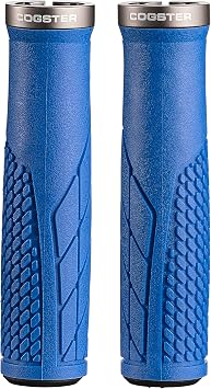 Elega Lock-on Bike Handlebar Grips, Lightweight Rubber