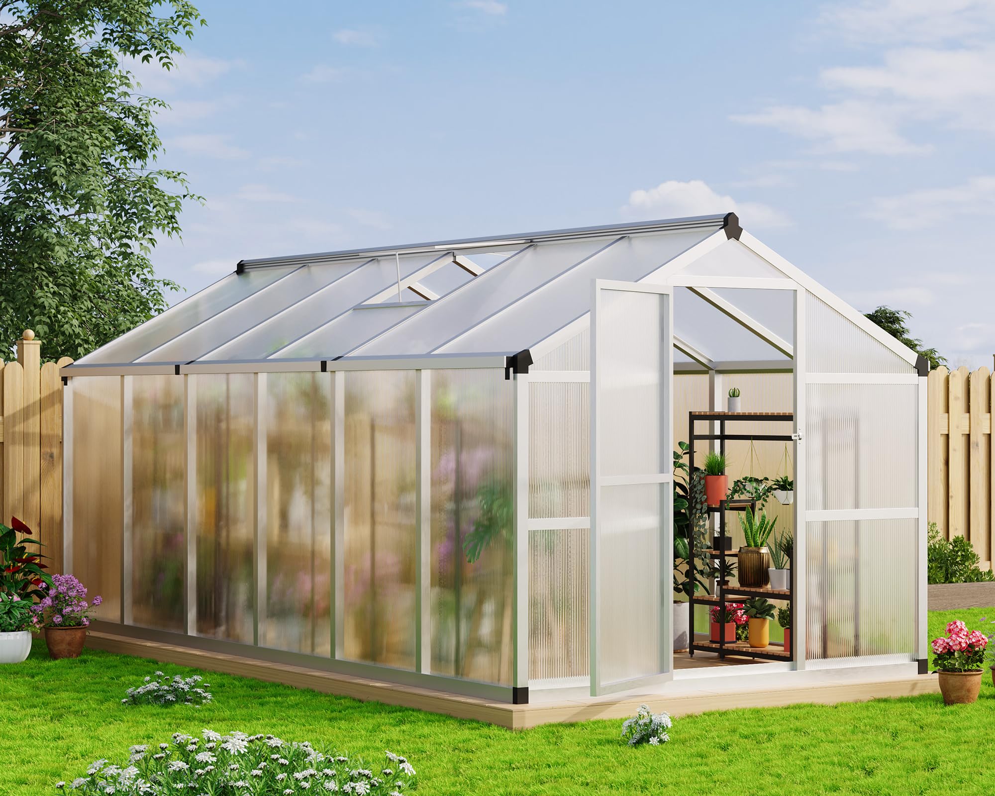 Photo 1 of Garvee 8x12 FT Aluminum Greenhouse