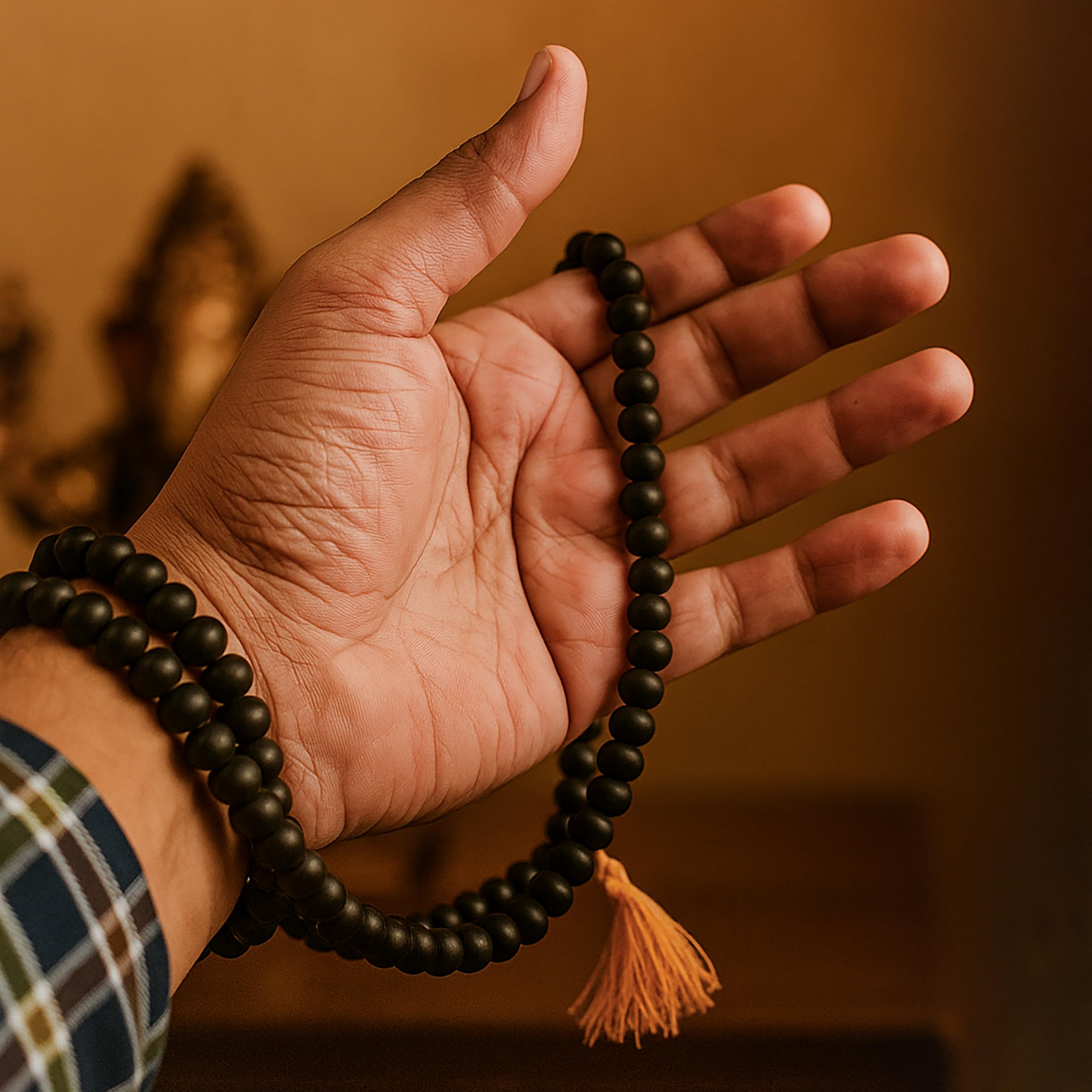 ZAICUS Karungali Malai - Black Ebony Meditation Mala -9