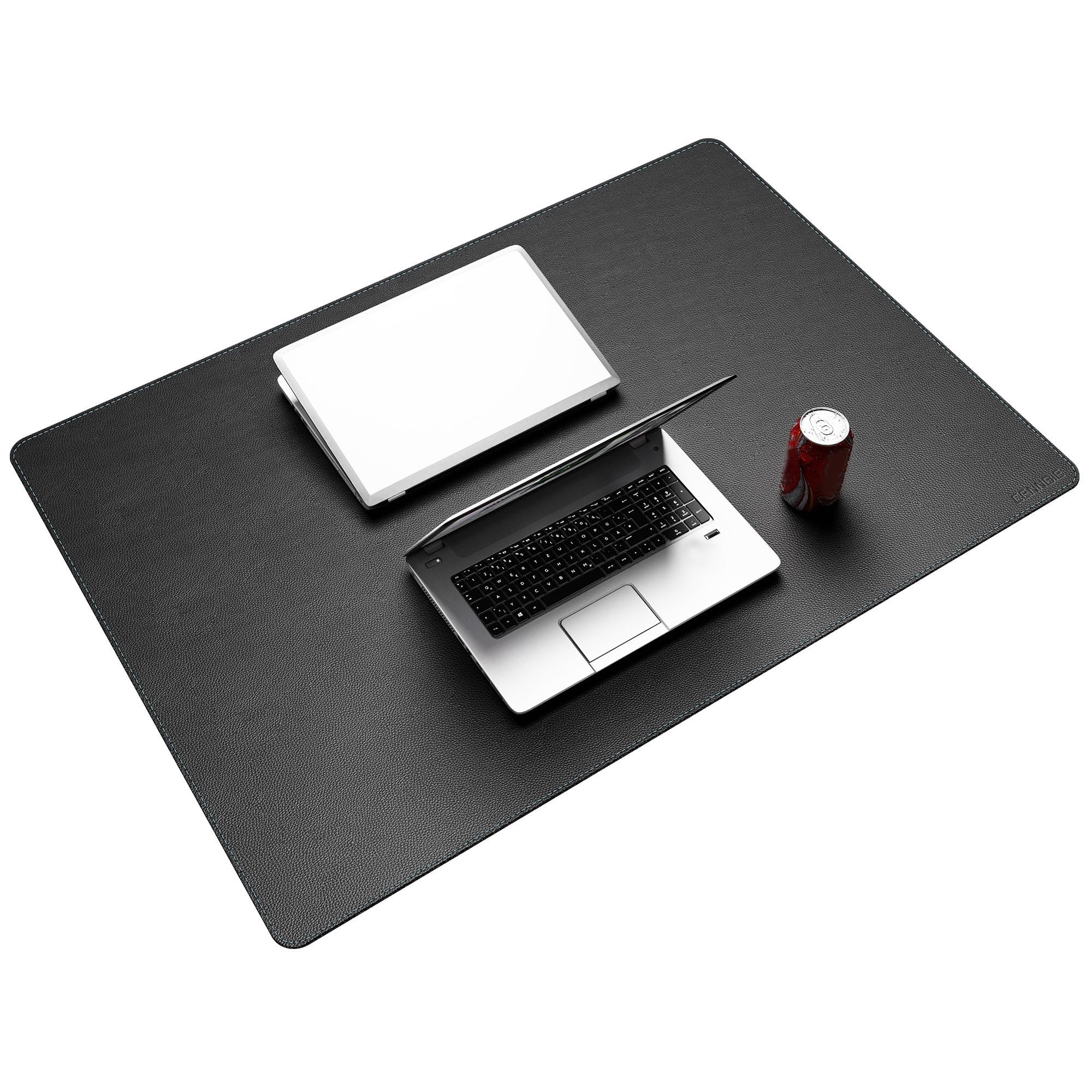 CENNBIE Tappetino da Scrivania in Pelle 100x70cm, Tappetino per Mouse XXL Impermeabile e Antiscivolo, Sottomano per Ufficio e Casa (Nero)