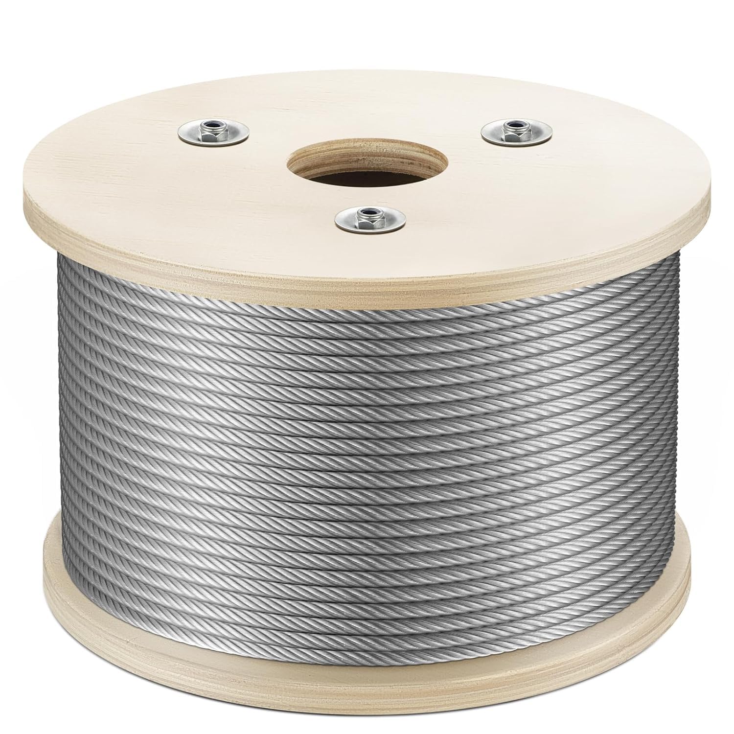 304 core Stainless Steel Wire Rope, 7 x 19 Strands Construction for Pulling, Lifting, Deck Cable Railing, DIY Balustrade multipurpose use (silver, 2mm 50 miter)-image-30