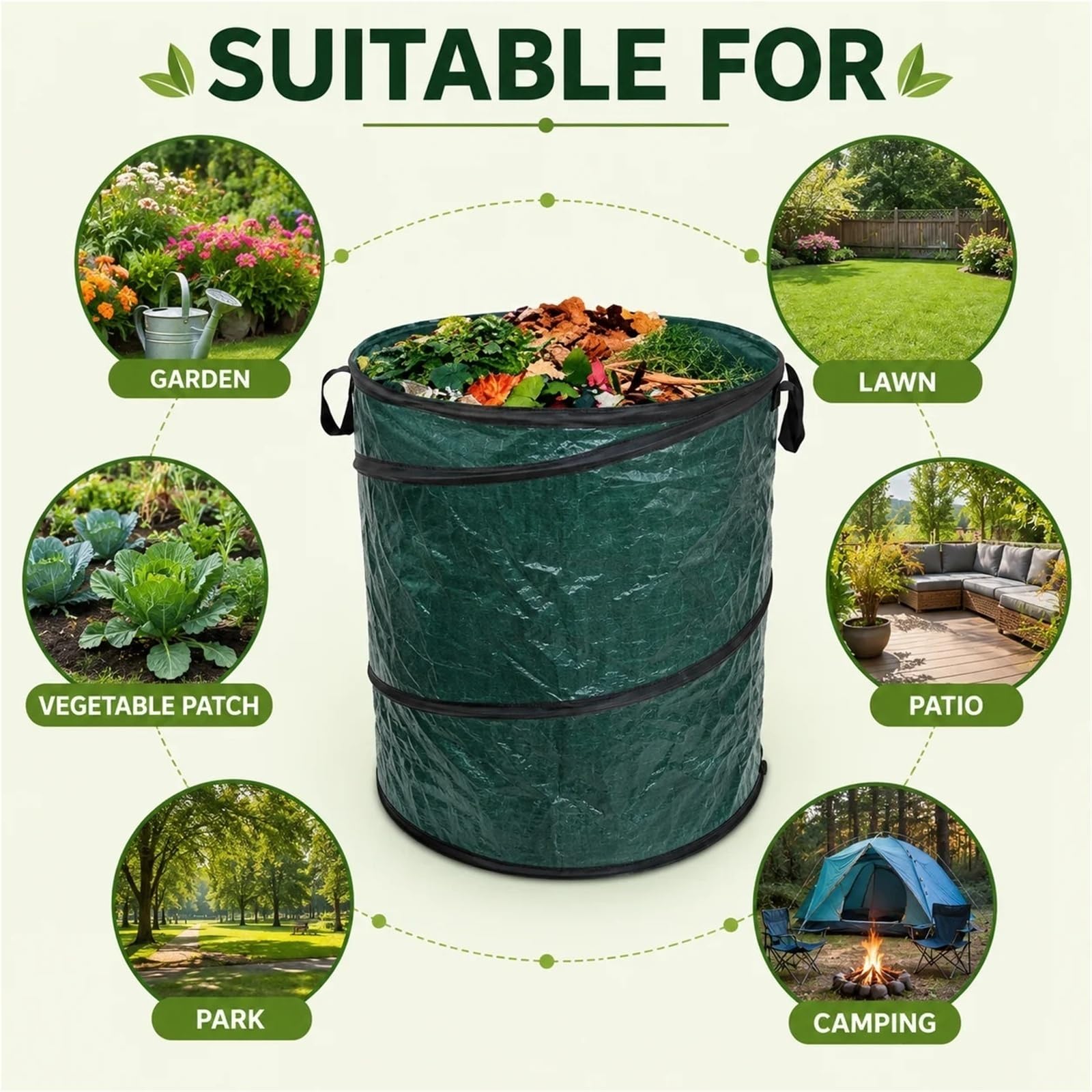 Bolsa para Residuos de Jardín Bolsa for residuos de jardín emergente y resistente