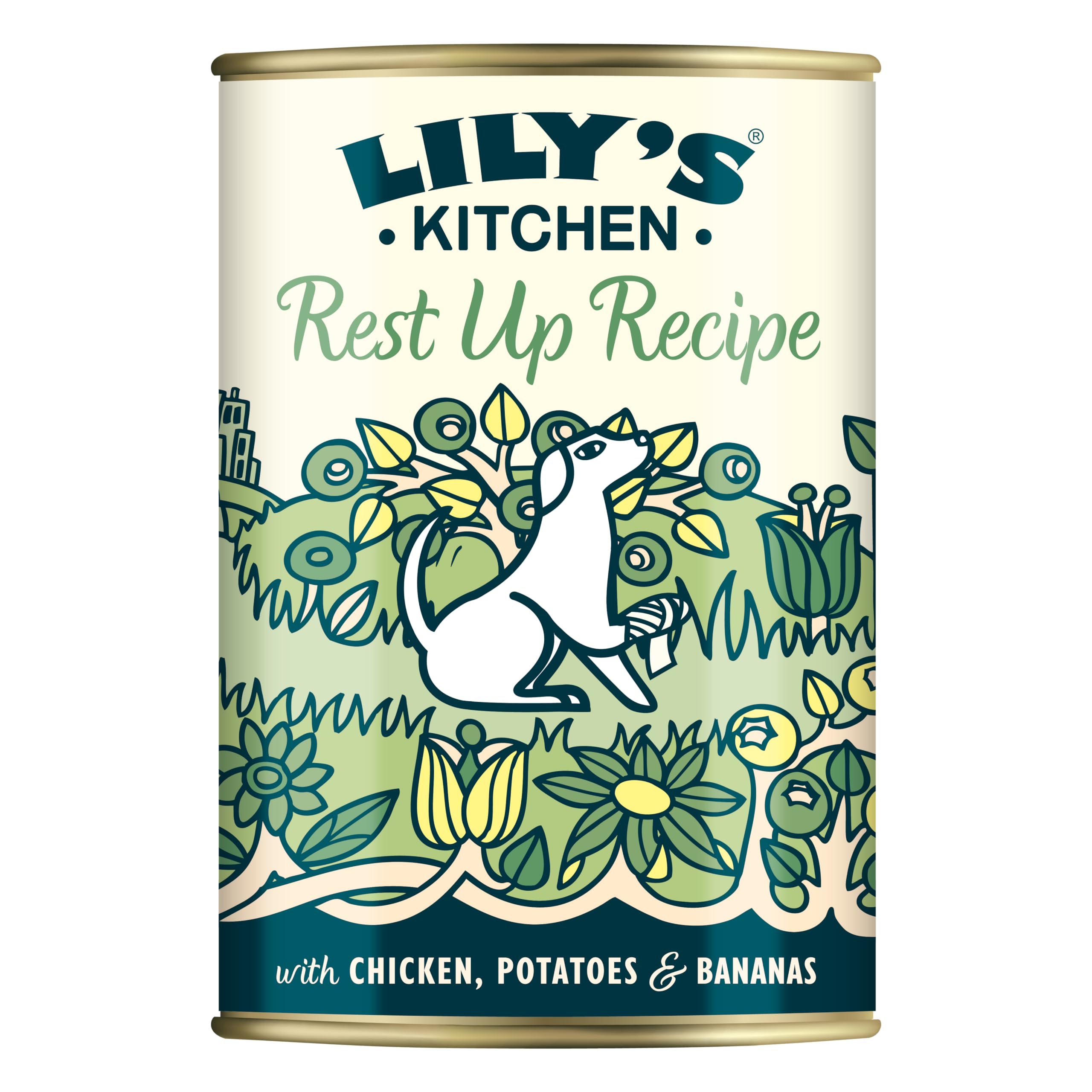 Lily's Kitchen Met natuurlijke ingrediënten gemaakt voor volwassen honden nat voer blik een rundgoulash 6 x 400 g