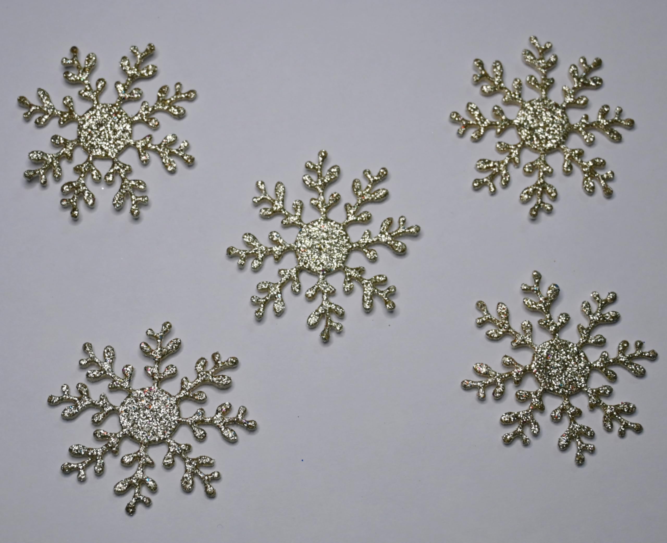 Glitter Snowflake Cutouts, Set of 24 (Silver)-image-38