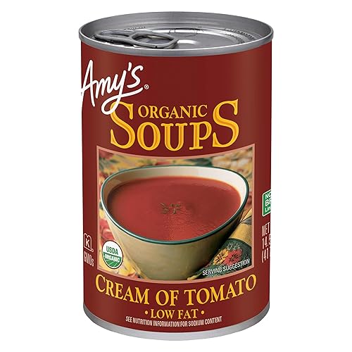 Miniatura 1 de Amys Sopa sin gluten crema orgánica de tomate baja en grasa 145 onzas