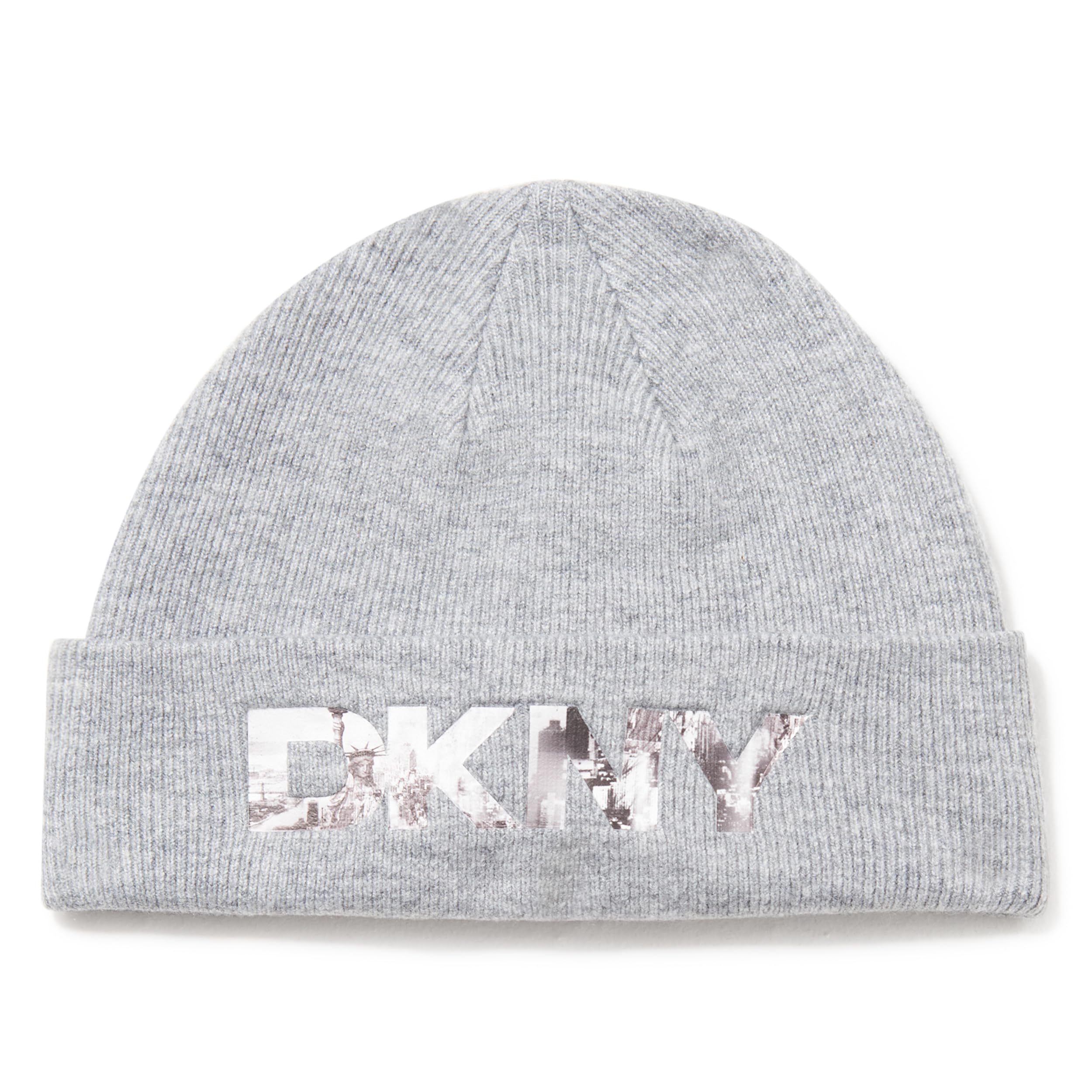 Dkny Women's Storm Beanie City Logo Embossed Hat, One Size