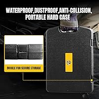 Vista 6 de YELLOW JACKET Báscula de freón HVAC de 220 libras de carga de alta precisión con funda portátil para todos los tanques de recuperación