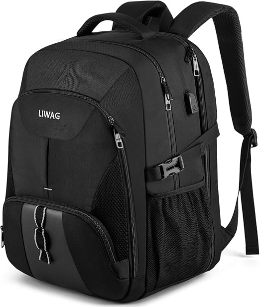Extra Large 50L Travel Backpack,Water Resistant Work Bag with USB