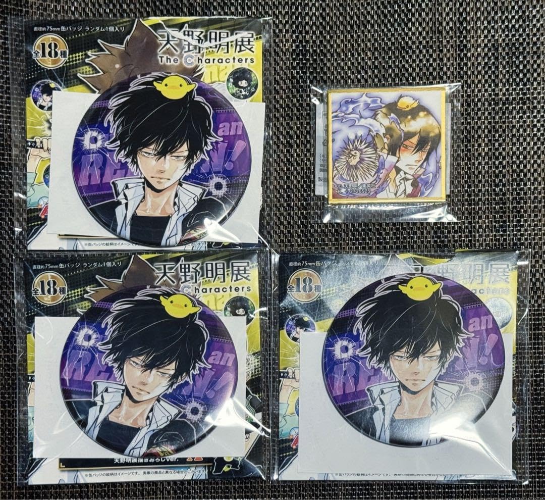 天野明展コレクション缶バッジ豆ガシャ色紙雲雀恭弥セット