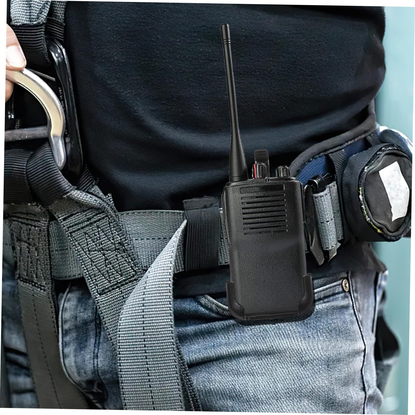 2pcs Interphone Belt Clip Replacement Speaker Hanger for Hands Communication Bracket for Hiking and Outdoor Activities