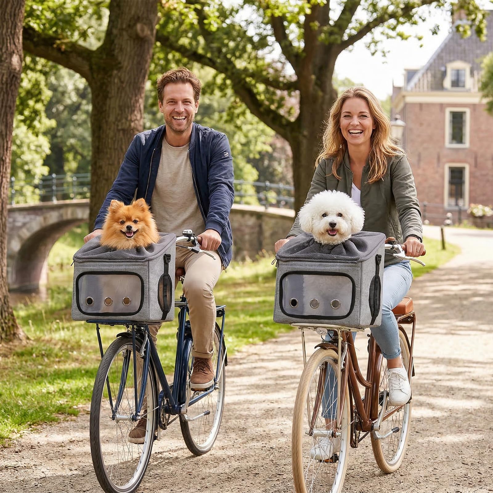 Ownpets Panier de vélo pour chien - Sac de transport pour animal de compagnie - L