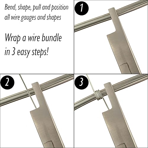 Miniatura 2 de The Beadsmith WrapMaker Alicates  Herramienta de fabricación de joyas de 6 pulgadas (5.984 in) con cabeza de acero pulido, agarre cómodo de PVC y