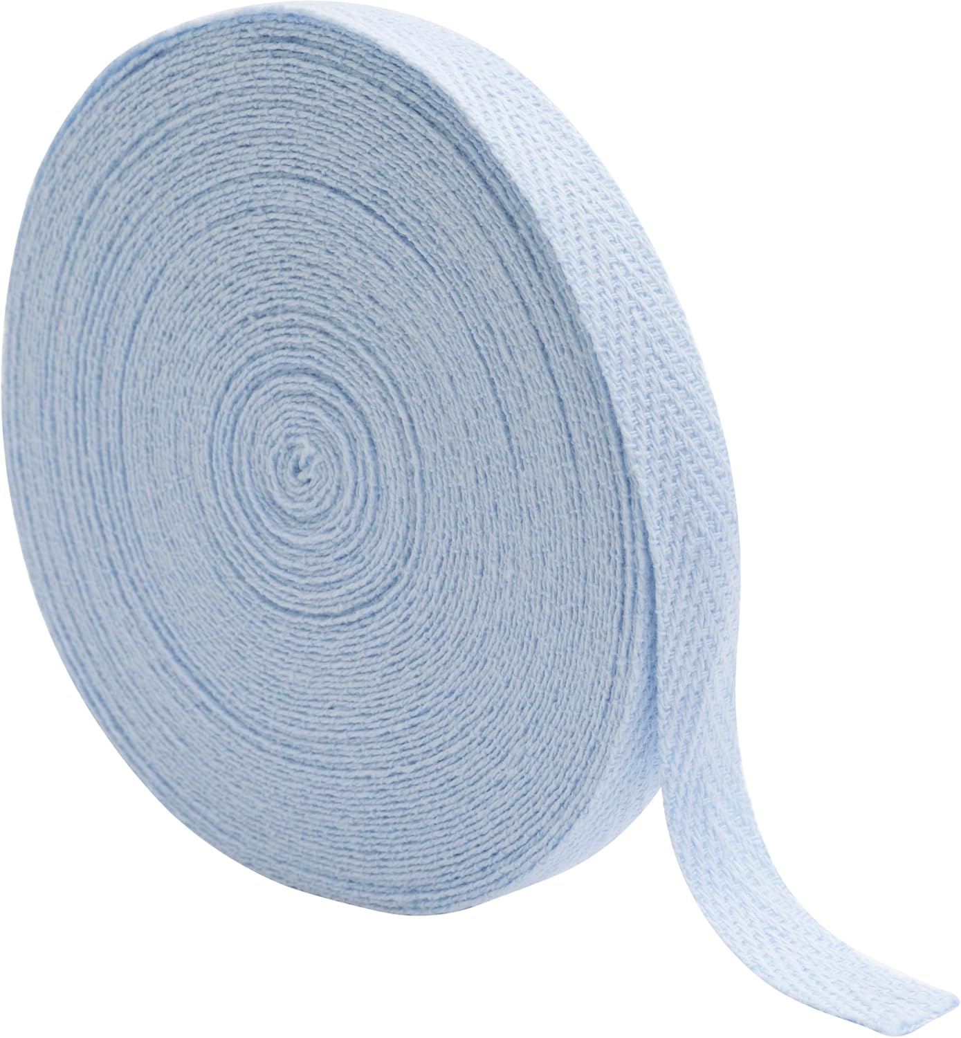 AERZETIX - C77597 - 9m x 10mm Herringbone Twill Tape - Cotton - Light Blue