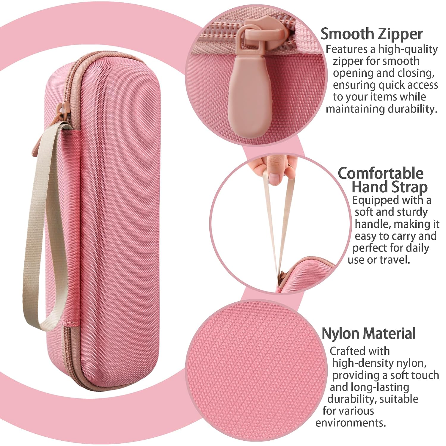 for medicube Booster Pro X2 7-in-1 Beauty Device Hard Travel Case, Pink image 4