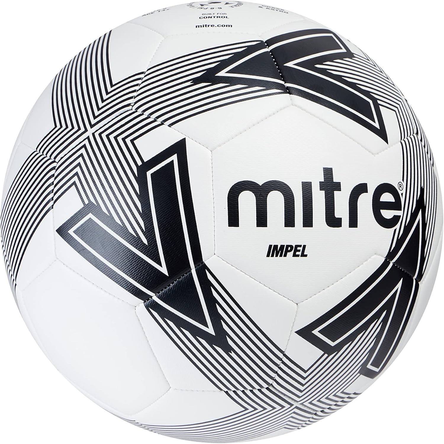 Detailný záber na futbalovú loptu Mitre Impel