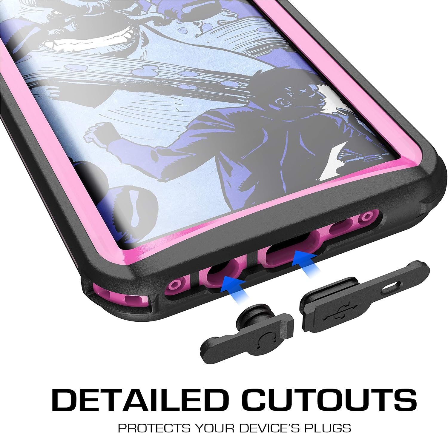 Ghostek Nautical Galaxy S8 Waterproof Case with Screen Protector Extreme Heavy Duty Protection Full Body Shell Underwater Watertight Seal Shockproof Designed for 2017 Galaxy S8 (5.8 Inch) - (Pink)