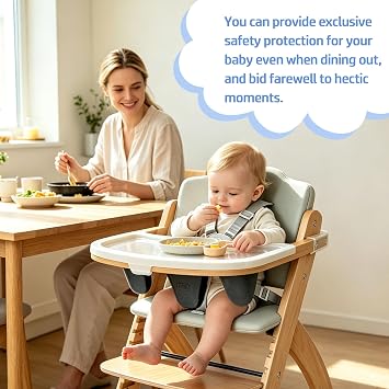 High Chair Straps Replacement for Abiie Beyond Junior/Evenflo 4 in 1 High Chair, Replacement Harness Straps for Baby Trend High Chair, Adjustable Universal High Chair Belt