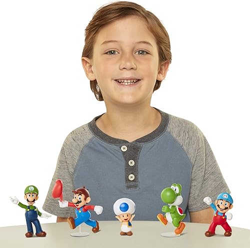 Miniatura 6 de Super Mario Figura de acción de 2.5 pulgadas, sombrero de inclinación de Mario juguete coleccionable