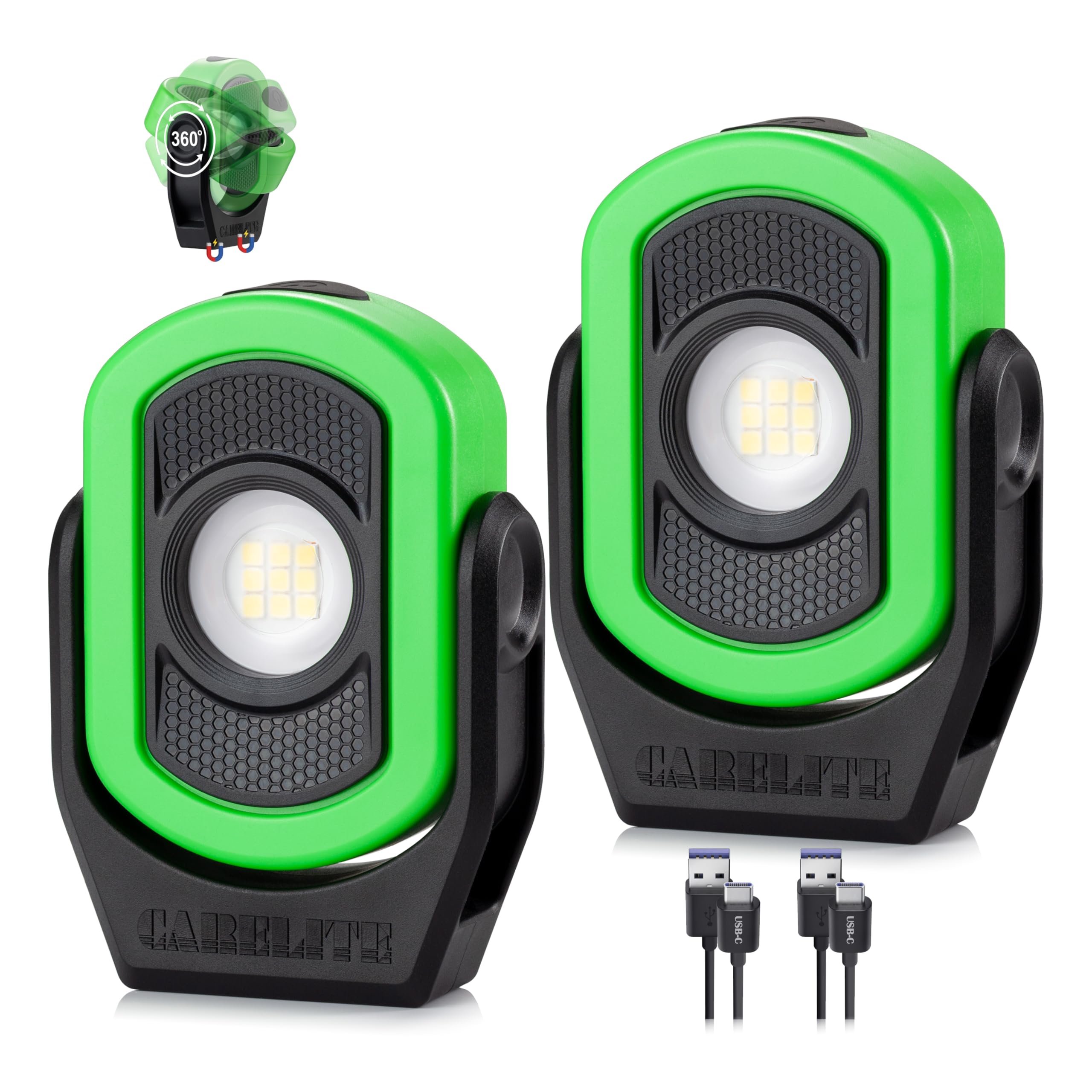 Magnetic Work Light – 780 Lumen Compact Pocket Light, Rechargeable