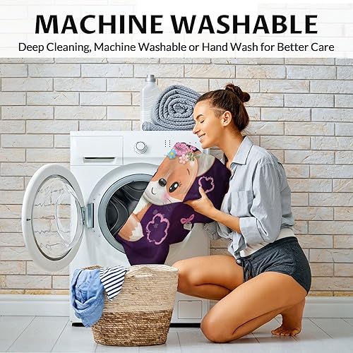 Miniatura 38 de Manta de zorro personalizada con nombre para niñas y niños, suave, mullida y acogedora, manta tamaño regazo de 30 x 40 pulgadas, para sofá, oficina