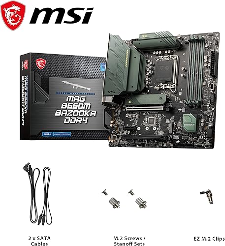 Miniatura 6 de MSI - Placa base MAG B660M Bazooka DDR4 (mATX, Intel Core de 12 generación, zócalo LGA 1700, DDR4, PCIe 4, LAN 2.5G, ranuras M.2, USB 3.2)